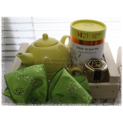 Tea for One Gift Basket - Choose your teapot color & tea variety